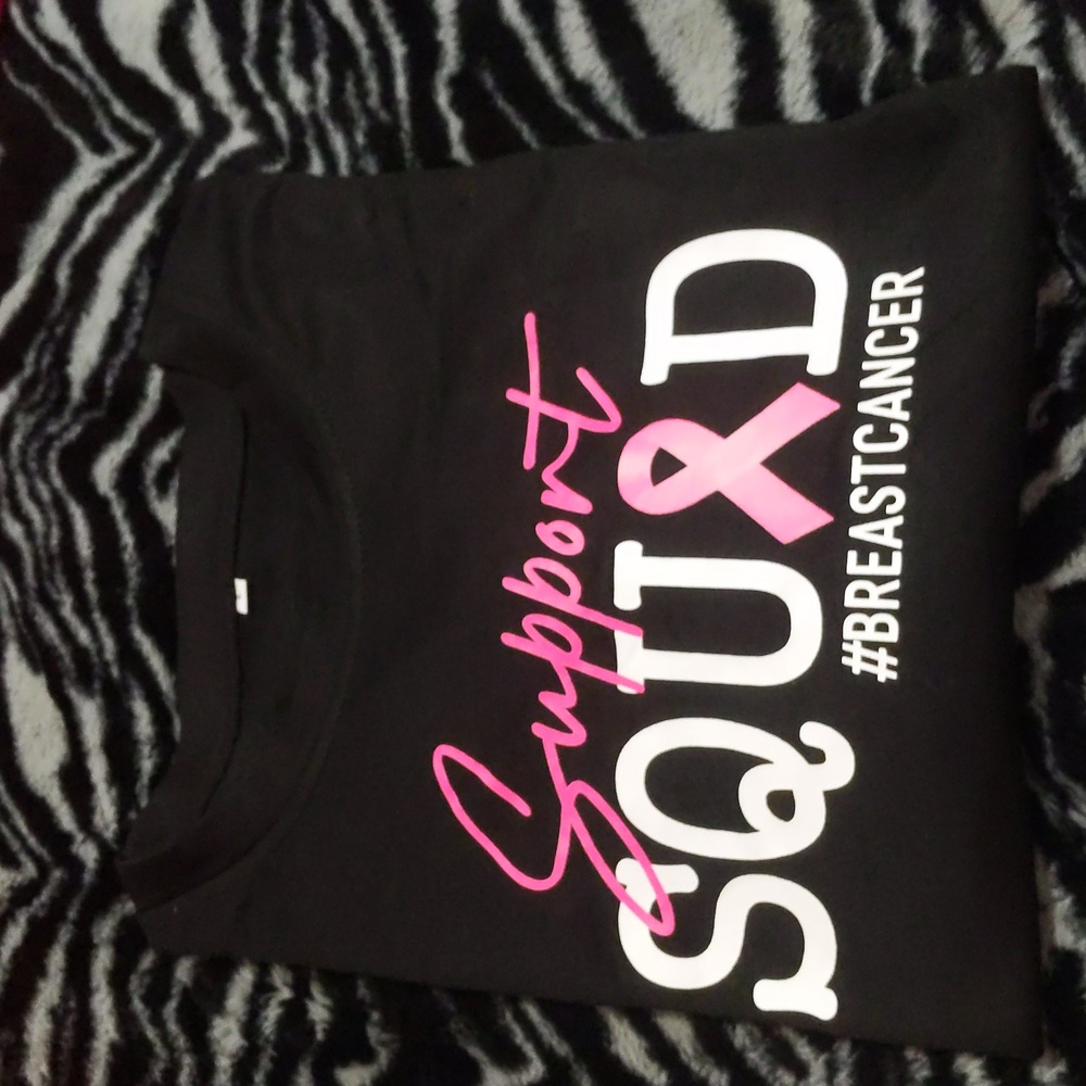 Breast Cancer Support Squad Tee Shirt L